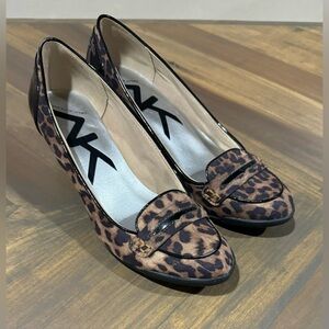 Anne Klein Sport Women's Tagalong Leopard Print 2.5" Wedge Heel Pump | Women’s 9